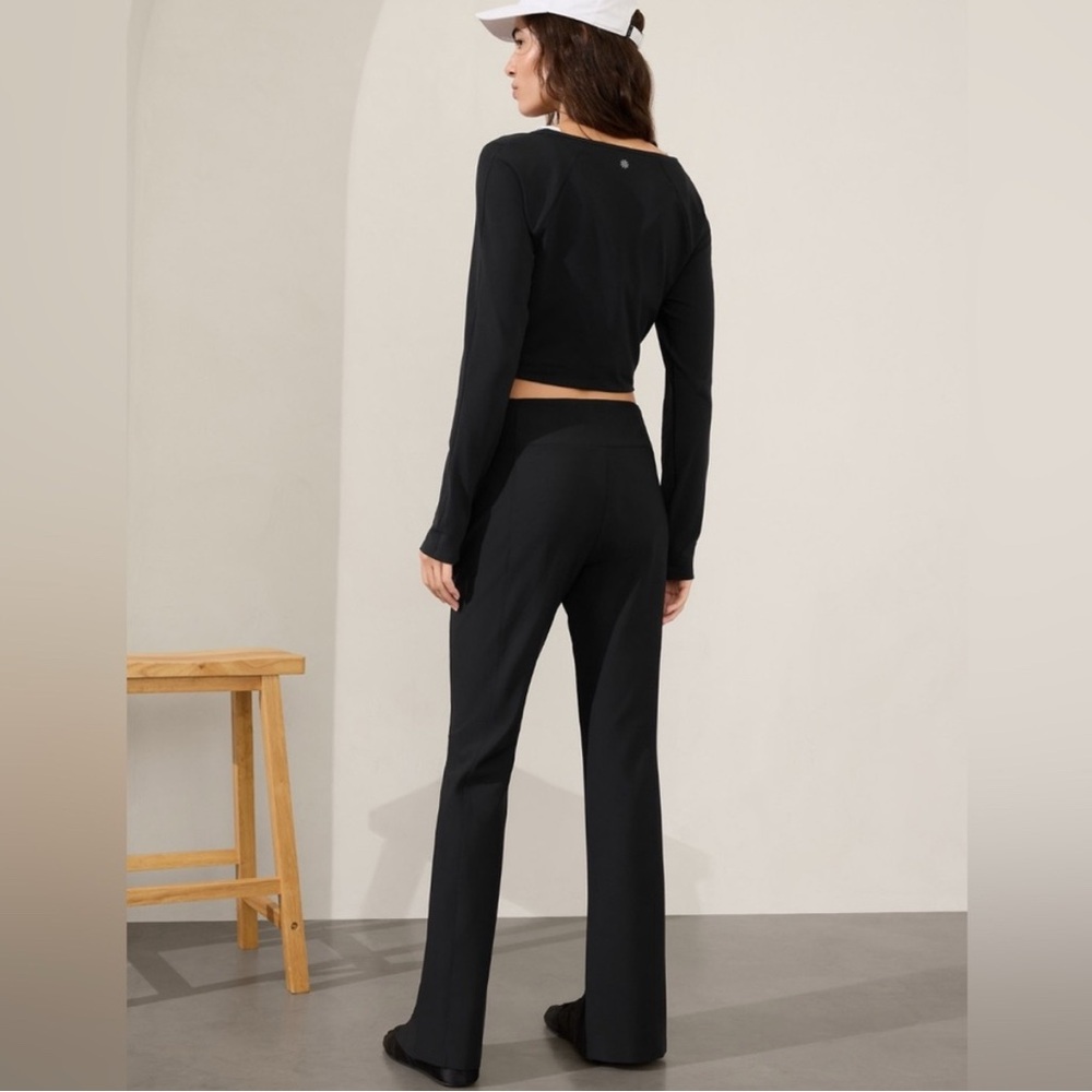 Athleta Move Easy Split Hem Pants 6 Tall - Picture 6 of 7